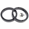 Picture of 2 Pair 8.5" Plastic Speaker Spacer Rings - Subwoofer Mid Range Custom Installation Mounting Adapter