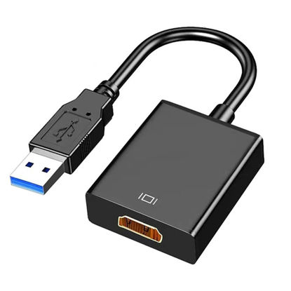 Picture of USB to HDMI Adapter, USB 3.0 to HDMI 1080P Video Audio Converter Connect PC, Laptop to Monitor, Support Windows XP 7/8/8.1/10/11