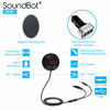 Picture of SoundBot SB361 FM Radio Wireless Car Kit Universal Receiver Transmitter Accessory Full Spectrum HD Music Streaming Hands Free Talking LED Display Voice Command Built-in Mic USB ChargerSB361-BLK/BLK