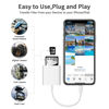 Picture of SD Card Reader for iPhone iPad Camera,Dual Card Slot Memory Card Reader Supports SD and TF Card Trail Camera Viewer Sd Card Adapter Portable Micro Sd Card Reader No Application Required Plug and Play