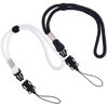 Picture of Digital Nc 2 Pack Camera & Cell Phone Wrist Strap (Lanyard Style) Adjustable with Quick-Release. (Black & White Set)