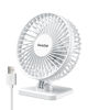 Picture of Gaiatop USB Desk Fan, Small But Powerful, Portable Quiet 3 Speeds Wind Desktop Personal Fan, Adjustment Mini Fan Table Fan for Better Cooling, Home Office Car Indoor Outdoor(Pure White)