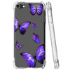 Picture of Bohefo Clear Case Compatible with iPod Touch 7 / iPod Touch 6 / iPod Touch 5 Case for Girls Women, Cute Soft TPU Shockproof Protective Phone Case Cover for Apple iPod Touch 5/6/7th (Purple Butterfly)