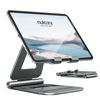 Picture of Nulaxy Aluminum Dual Foldable iPad Stand, Fully Adjustable Desktop Tablet Holder, iPad Accessories for Office Kindle Compatible with Mobile Devices iPad Pro/Air/Mini, iPhone Pro/Max/Plus, Gray