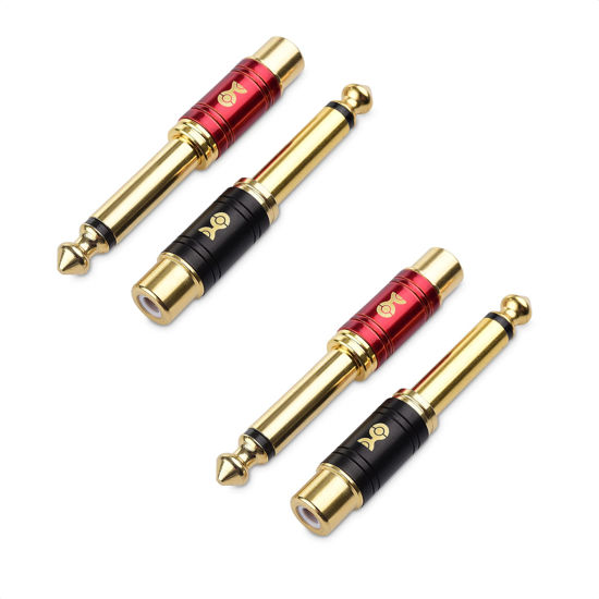 Picture of Cable Matters 4-Pack RCA to 1/4 Adapter (1/4 to RCA Adapter)