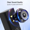 Picture of LENRUE A4 Solo Computer Speakers for Desktop, Laptop,PC Speaker, USB for Power and Audio, Basic Clear Sound,Support to Connect 3.5 mm Headphone and Microphone, Plug-n-Play