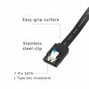 Picture of SATA 6G Data Cable, SATA Power 2-In-1 Extension Cord, LP4 IDE 4 pin to SATA 15P Female with Serial ATA III 7 Pin Female for HDD, SSD, Optical Drives, DVD Burners, PCI Cards etc - 19.7in (2 Pack)