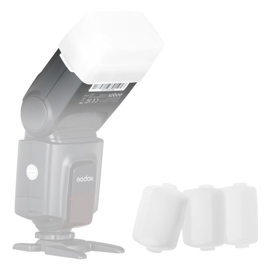 Picture of Supon Flash Diffuser for Godox TT520 TT560 Flash Speedlite - 3 Pack White