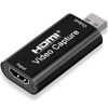 Picture of 4K HDMI Video Capture Card, Cam Link Card Game Audio Capture Card Upgraded Capture Adapter HDMI to USB 2.0 Record Capture Device for Streaming, Live Broadcasting, Gaming, Teaching, Video Conference