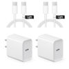 Picture of Charger for iPhone 15 Charger Fast Charging 10Ft - 2 Pack 20W USB C Wall Charger Block and Type C to C Cable Compatible with iPhone 15/15 Pro/15 Pro Max, iPad Pro, Air 5/4, iPad 10/Mini 6, Samsung