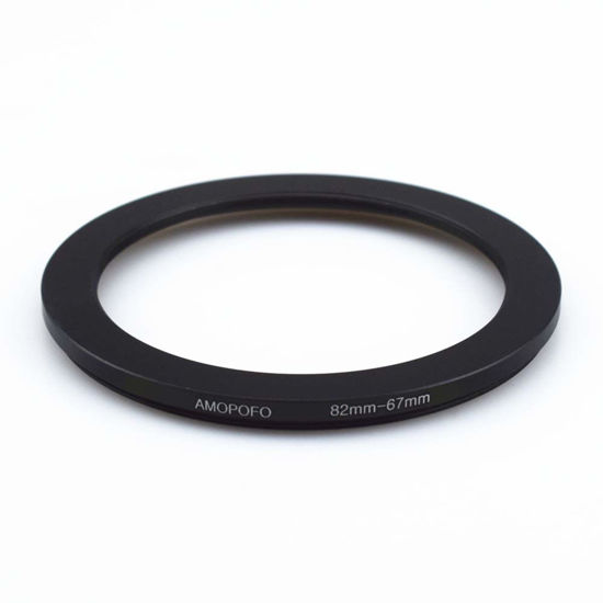 Picture of 82mm to 67mm /82mm-67mm Step-Down Ring Filter Adapter for All Brands UV,ND,CPL,Metal Step-Down Ring Adapter