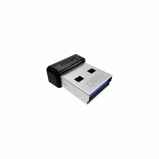 Picture of Lexar 128GB JumpDrive S47 USB 3.2 Gen 1 Flash Drive for Storage Expansion and Backup, Up To 250MB/s Read, Compact Plug-n-Stay, Black (LJDS47-128ABBKNA)