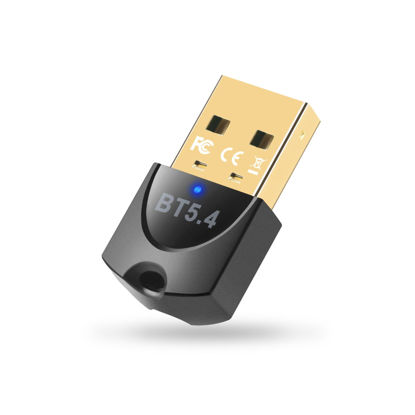 Picture of Universal USB Receiver,Bluetooth Mouse USB Receiver Replacementr,USB Bluetooth Adapter for PC,Plug and Play,EDR & BLE, Simultaneous Connection of 7 Devices,Support Win 11/10/8.1/7, for Desktop,PC