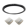 Picture of 86mm Lens to 95mm Camera Lens Adapter 86mm to 95mm Step Up Ring Adapter Ring for All Brands of UV ND CPL, with Premium Lens Wiping Cloth 2 Pack (86mm-95mm)