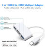 Picture of USB-C Digital AV Multiport Adapter, Apple MFi Certified Digital AV Dongle with HDMI 4K@60Hz & USB-A 3.0 & 100W Charge for iPhone 15, MacBook Pro Air M1 M2 M3, iPad Pro, iMac, Samsung S24 and More