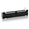 Picture of Rapink Patch Panel 12 Port Cat6 10G Support, Network Patch Panel UTP 10-Inch, Wallmount 1U Ethernet Patch Panel Punch Down Block for Cat6, Cat5e, Cat5 Cabling