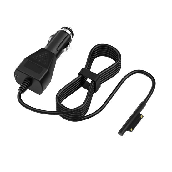 Picture of Surface Pro Car Charger 15V2.58A Surface Car Adapter for Microsoft Surface Pro 3/Pro 4/Pro 5/Pro 6/ Pro 7/Pro X Tablet, Surface Book, Surface Go, Surface Laptop 【4.9FT】