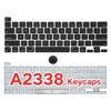 Picture of WARWOLFTEAM Keyboard Key Caps Full US Set Replacement for MacBook Pro 13" A2338 M1 2020 EMC 3578 Keycaps with Removal Tool (A2338 US Keys)