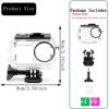 Picture of PCTC 45M(148ft) Waterproof Case for DJI Osmo Action4, Accessories for DJI Osmo Action3/4 Waterproof Case,Protective Underwater Dive Housing Shell with Bracket Accessories