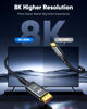 Picture of Capshi 8K USB C to DisplayPort 1.4 Cable 6FT (4K@144Hz, 2K@240Hz), Thunderbolt 4/3 to Display Port (DP) Cord for iPhone 15, MacBook Pro/Air 2023, iPad, Galaxy, Surface, XPS, 32.4Gbps (Black)