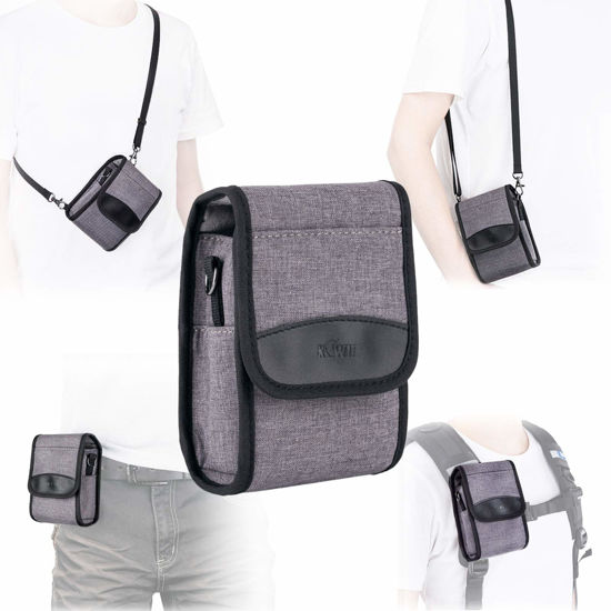 Picture of Kiorafoto Compact Camera Pouch Case for Sony ZV-1II ZV-1F ZV1 RX100VII RX100VI RX100VA RX100V RX100IV III II Canon G7XIII II G9XII Olympus TG-7 TG-6 TG-5 Ricoh GRIII HDF GRIIIx HDF GR IIIx GRIII GR3