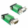 Picture of BUELEC DB9 Female and Male Connector in One Breakout Board,RS232/RS485/CAN/RS422 with DB9 Connector to Terminal Board Signal Module(2pcsDB9 Female/Male)