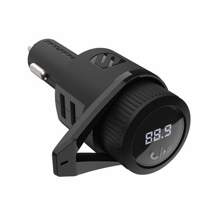 Picture of Scosche BTFM5 Bluetooth Hands-Free Car Kit with Digital FM Transmitter and Dual 12W USB Charging Ports For Vehicles