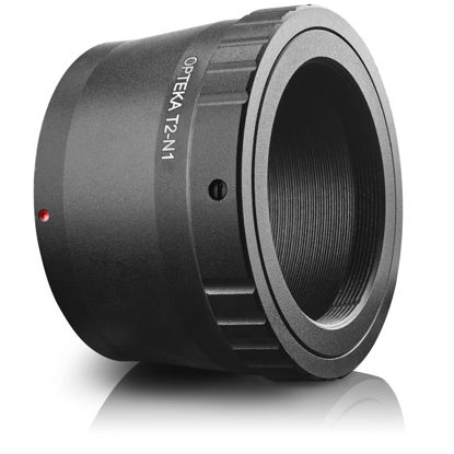 Picture of Opteka (T2) T-Mount Adapter Compatible with Nikon 1 Series (CX) Mirrorless Cameras: J5, S2, AW1, J4, V3, J3, S1, V2, J2, V1, J1