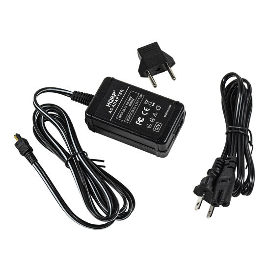 Picture of HQRP AC Adapter Compatible with Sony CyberShot AC-LS5K AC-LS5 DSC-G1 DSC-G3 DSC-W290 DSC-W300 DSC-P200 DSC-P150 DSC-P200/R DSC-V3 DSC-W120 DSC-S750 DSC-S90 Digital Camera Power Supply