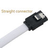 Picture of JJHXSM 3pcs SATA III 6Gbit/s Right Angle Data Cable with Locking Latch for HDD/SSD/CD and DVD Drives, White