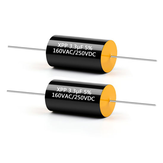 Picture of Cermant 2PCS Capacitor Frequency Divider 250V 3.3UF Car Tweeter Audio Speaker Frequency Divider Crossover Polypropylene Film Non-Polarity Capacitor