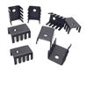 Picture of 60 Pcs 20x15x10mm Black Aluminum Heatsink for TO-220 Transistor