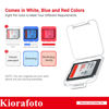 Picture of Kiorafoto 24 PCS Multi-Color Clear Plastic SD Card Case Holder for 24 SD SDXC SDHC Cards, Transparent Standard Memory Card Case Jewelery Box Storage Organizer with Labels