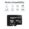 Picture of Amazon Basics Micro SDXC Memory Card with Full Size Adapter, A2, U3, Read Speed up to 100 MB/s, 256 GB, Black