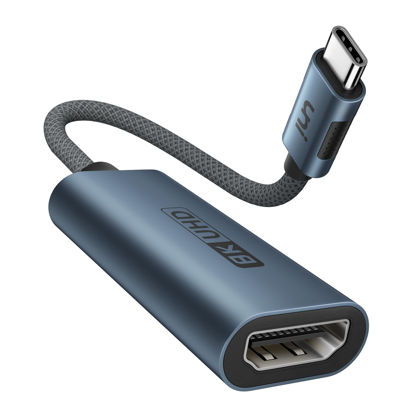 Picture of uni USB C to HDMI 2.1 Adapter 8K@60Hz,4K@144Hz Thunderbolt 4/3 to HDMI Converter Support 48Gbps/HDCP2.3/HDR/Dolby for Laptop, Tablet, Galaxy S24