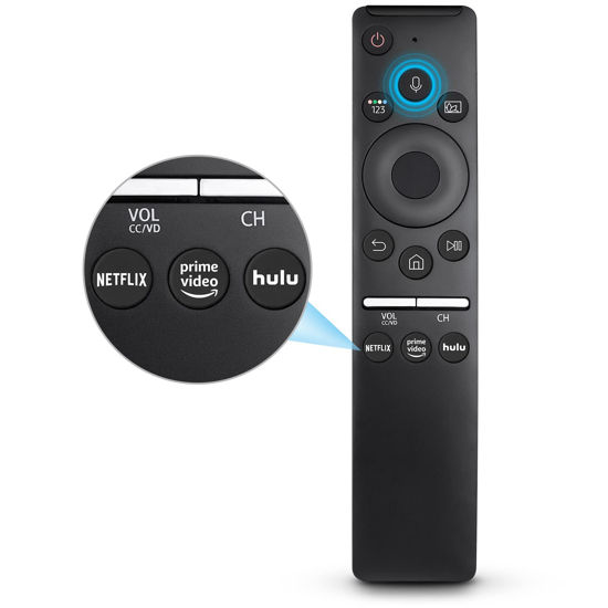 Picture of Replacement Voice Remote for Samsung-TV-Remote Control Compatible for All Samsung with Voice Function Smart Curved Frame QLED LED LCD 8K 4K TVs