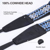 Picture of Padwa Lifestyle Adjustable Camera Strap - 1.5" Full Grain Leather Ends Camera Straps for Photographers, Adjustable Neck Shoulder & Crossbody Cotton Strap Quick Release for Cameras and Binoculars