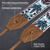 Picture of Padwa Lifestyle Camera Strap for All DSLR/SLR Cameras - Double Layer top-grain Cowhide Ends,2" Wide Vintage Embroidered Pure Cotton Camera Strap,Adjustable Universal Strap,Great Gift for Photographers