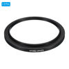 Picture of PATIKIL 52mm-58mm Metal Step Up Ring, 2 Pack Camera Lens Filter Adapter Ring Aluminum Filter Adapter Ring for Camera Lenses Hood, Black