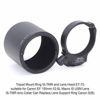 Picture of Tripod Mount Ring with 1/4 Screw Hole and ET-73 Front Lens Hood Protective Cover for Canon EF 100mm f/2.8L Macro is USM Lens, All Metal Lens Collar Bracket Can Replace Lens Support Ring Canon D(B)