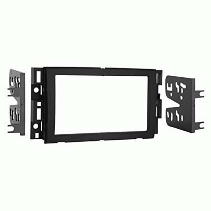 Picture of Carxtc Double Din Install Car Stereo Dash Kit for a Aftermarket Radio Fits 2007-2013 Chevy Avalanche and Silverado Trim Bezel is Black