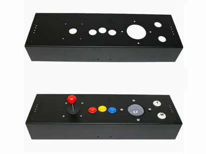 Picture of RetroArcade.us Multicade Full Size Control Panel 3 Inch trackball Hole for Stand up cabinets Jamma and MAME