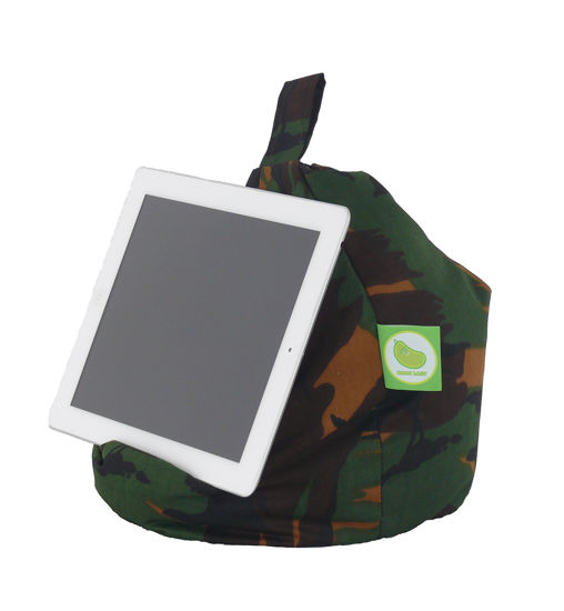 Picture of Bean Lazy Ipad, Ereader & Book Mini Bean Bag Fits All Tablets and Ereaders - Army Camo