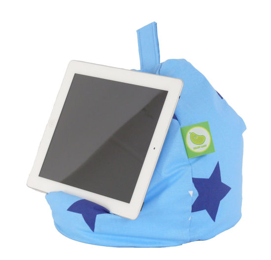 Picture of Bean Lazy Ipad, Ereader & Book Mini Bean Bag Fits All Tablets and Ereaders - Blue Stars