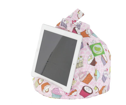 Picture of Bean Lazy Ipad, Ereader & Book Mini Bean Bag Fits All Tablets and Ereaders - Cupcake