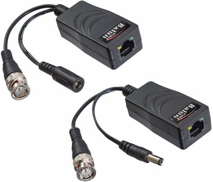 Picture of Triplett Gem 5Mp High Performance Video/Power Balun with Power Contacts - transmits Cat5 or Higher, 1 Pair (HDB-PVRJ45PT2)