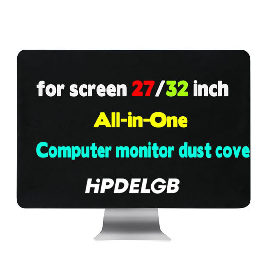 Picture of HPDELGB Computer monitor dust cover black for screen 27-32 inch or for All in One LCD TV dust Dustproof cover ( screen size 27-32 inch Monitor Dust Cover)