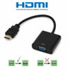 Picture of MMOBIEL HDMI to VGA Adapter Compatible with Desktop, Laptop, PC, Monitor, Projector, HDTV, Chromebook and More - Gold Plated Converter - Male to Female - HDMI 1080P