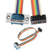 Picture of PNGKNYOCN DB9 to 10-Pin IDC Serial Cable,RS232 Male to IDC 10Pin (2x5) Female HeaderRibbon Connector Adapter Flat Rainbow Cable（0.3m）