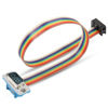 Picture of PNGKNYOCN DB9 to 10-Pin IDC Serial Cable,RS232 Male to IDC 10Pin (2x5) Female HeaderRibbon Connector Adapter Flat Rainbow Cable（0.3m）